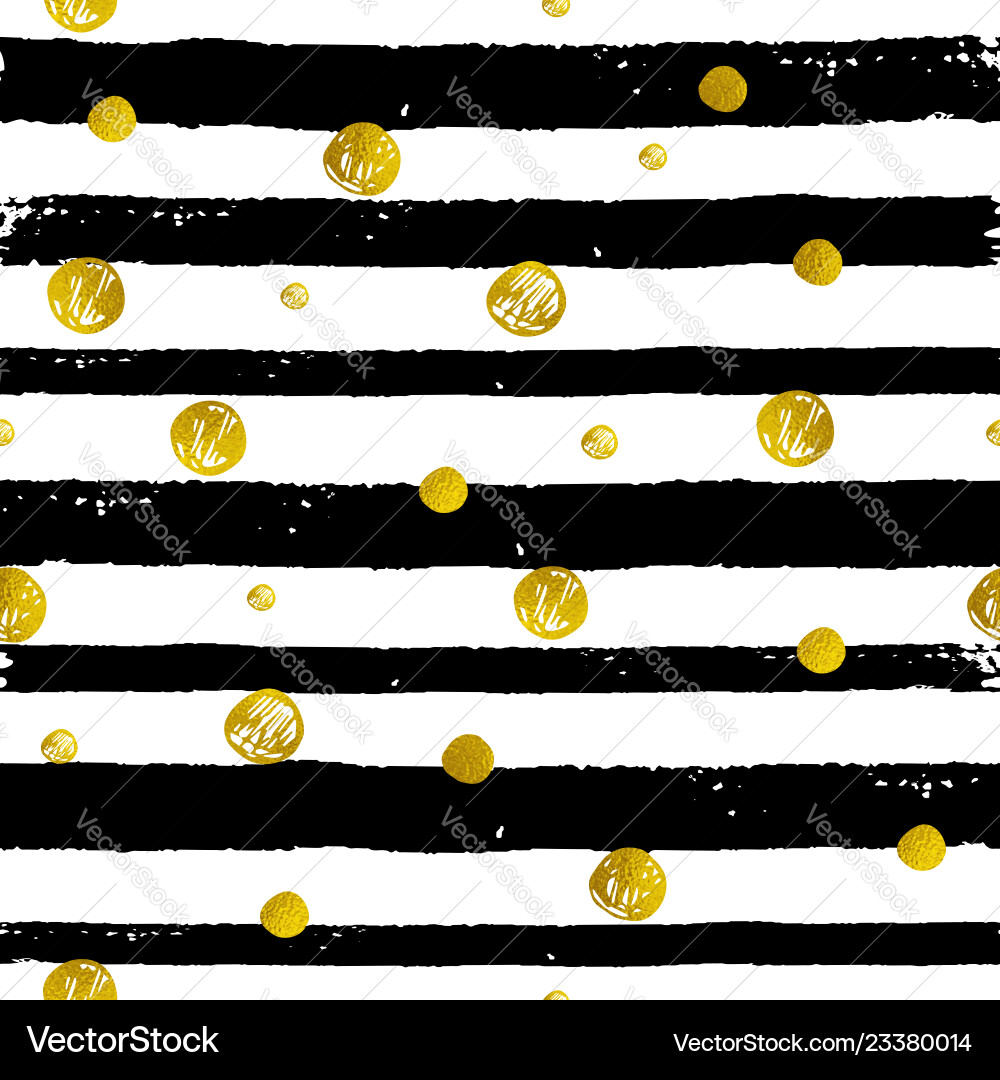 Golden Striped Abstract Pattern Vector Image