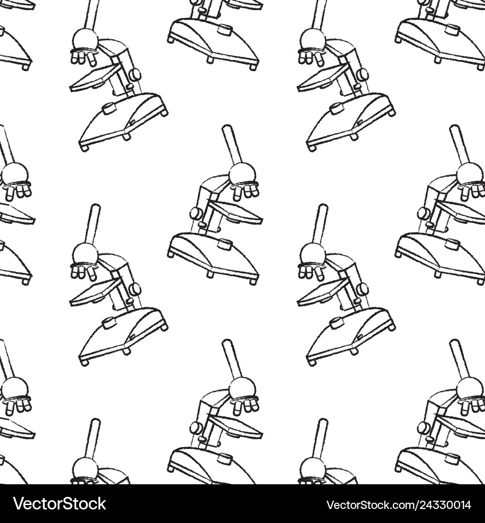 Grunge science microscope laboratory object vector image