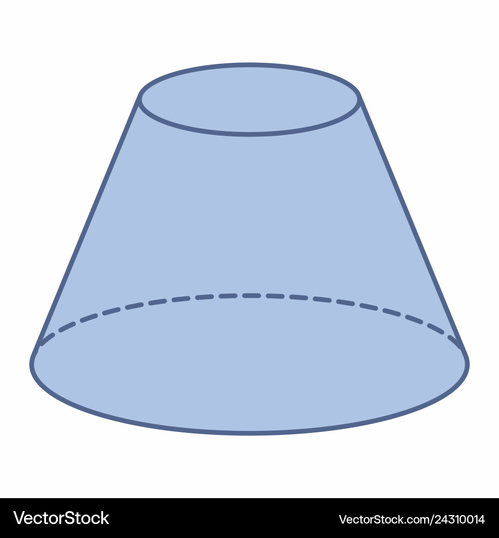 Isolated cone trunk Isolated cone trunk vector image