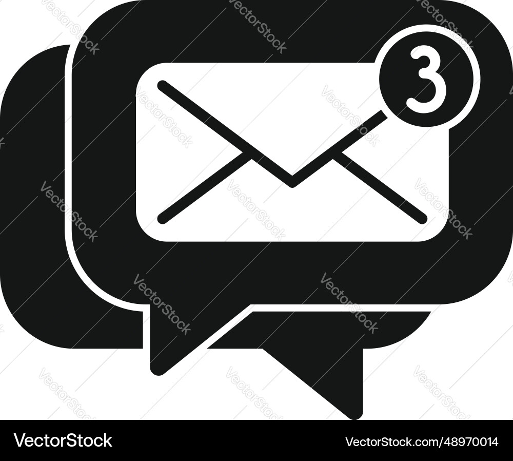 New messaging icon simple online network Vector Image
