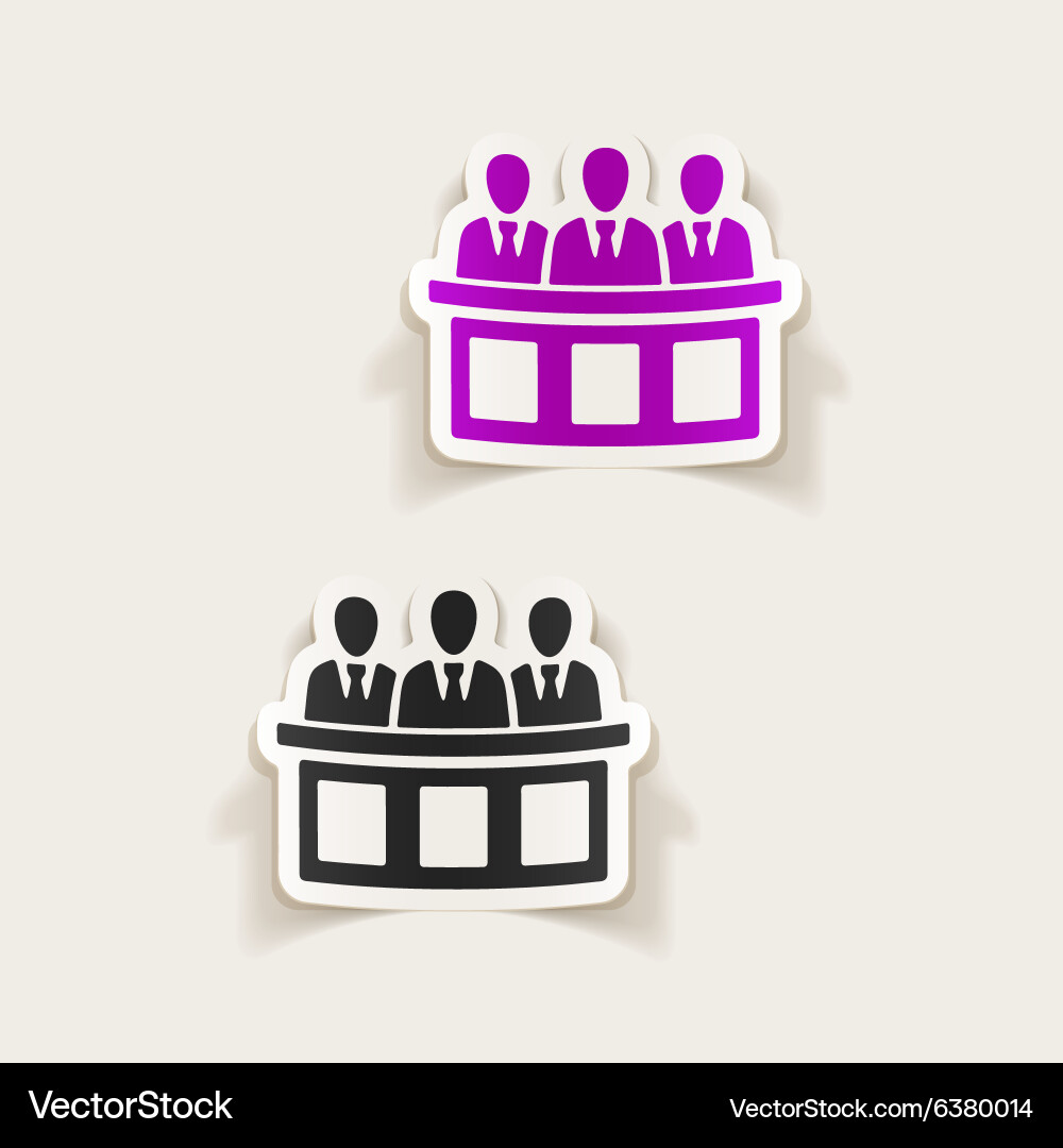 Realistic design element jurors Vector Image