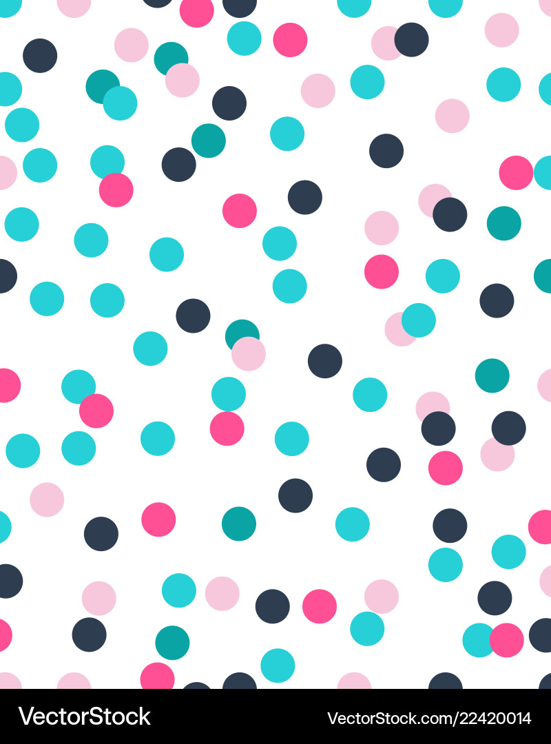 Seamless pattern with confetti vector image