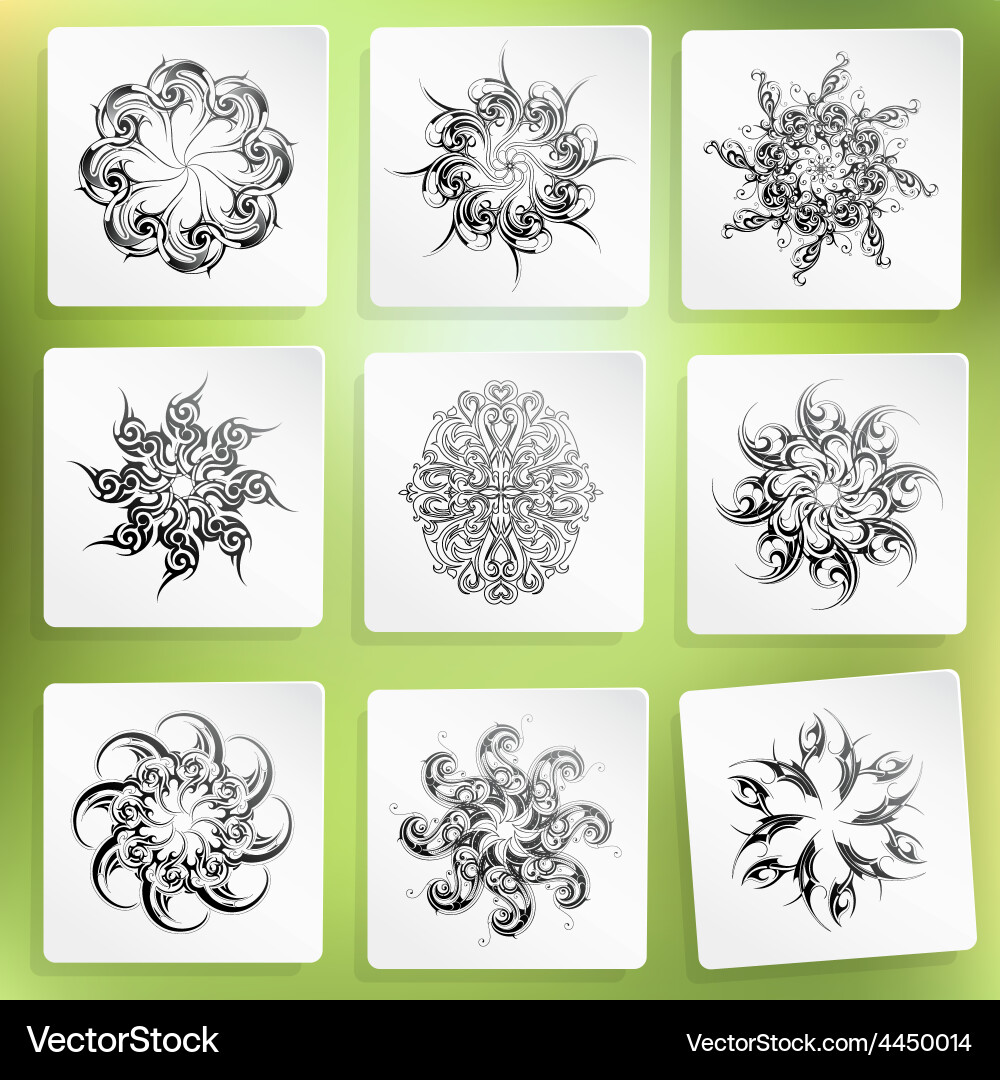 Set of design elements Vector Image