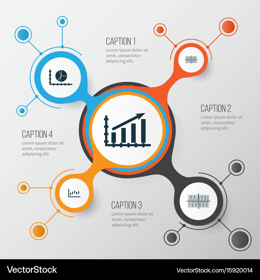 Set of graphs diagrams and statistics icons Vector Image