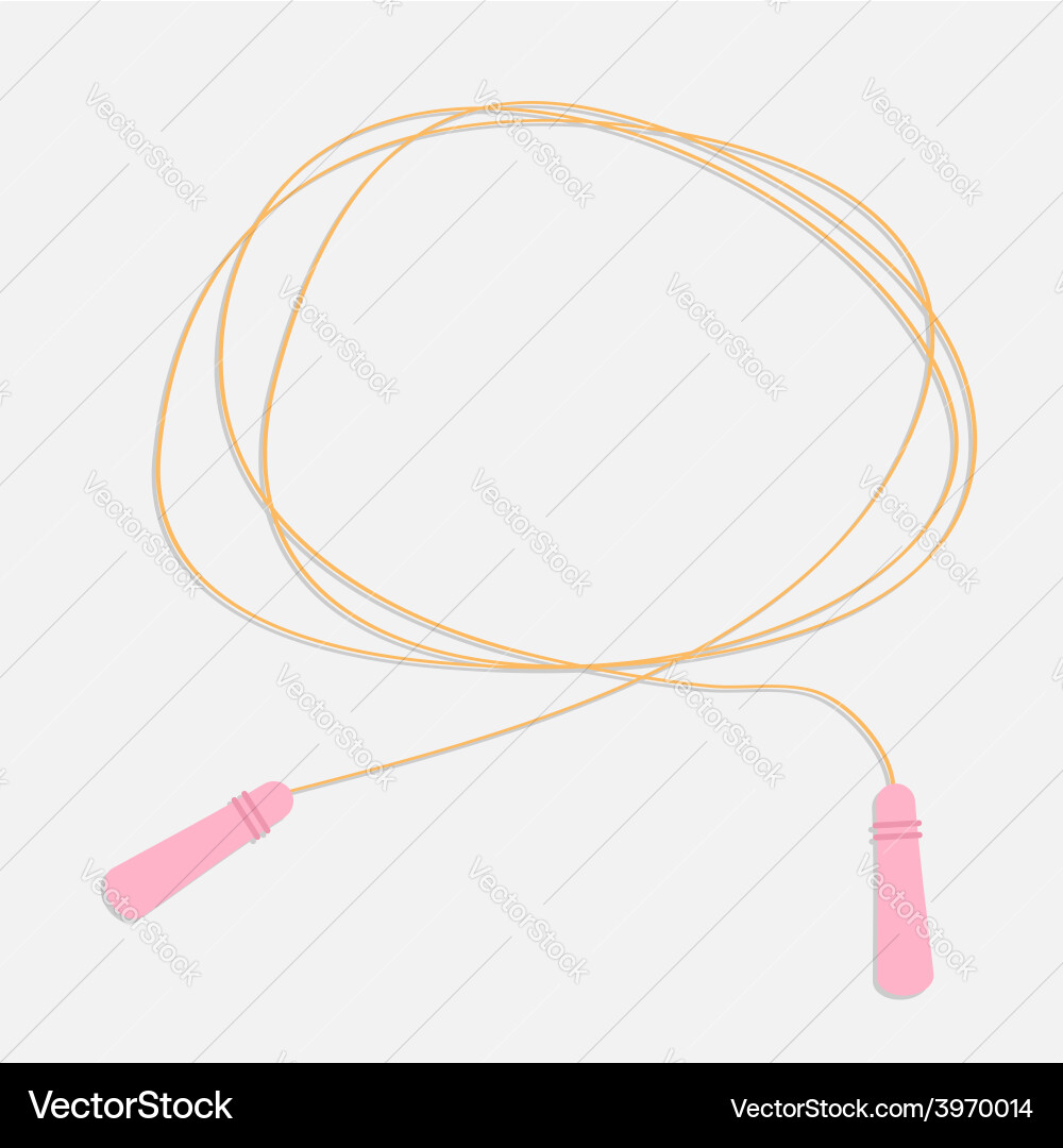 Skipping jumping rope empty round frame template vector image