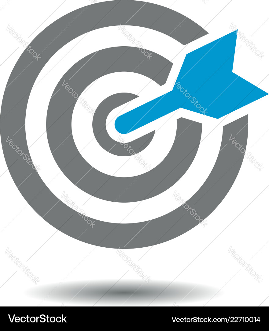 Target with Arrow vector image