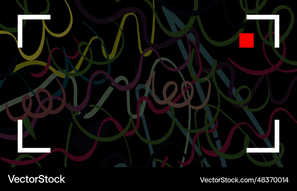 Video recorder frame display indicator geometric vector image