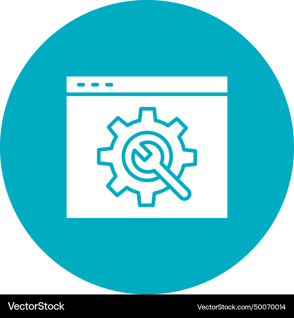 Web optimization icon image vector image