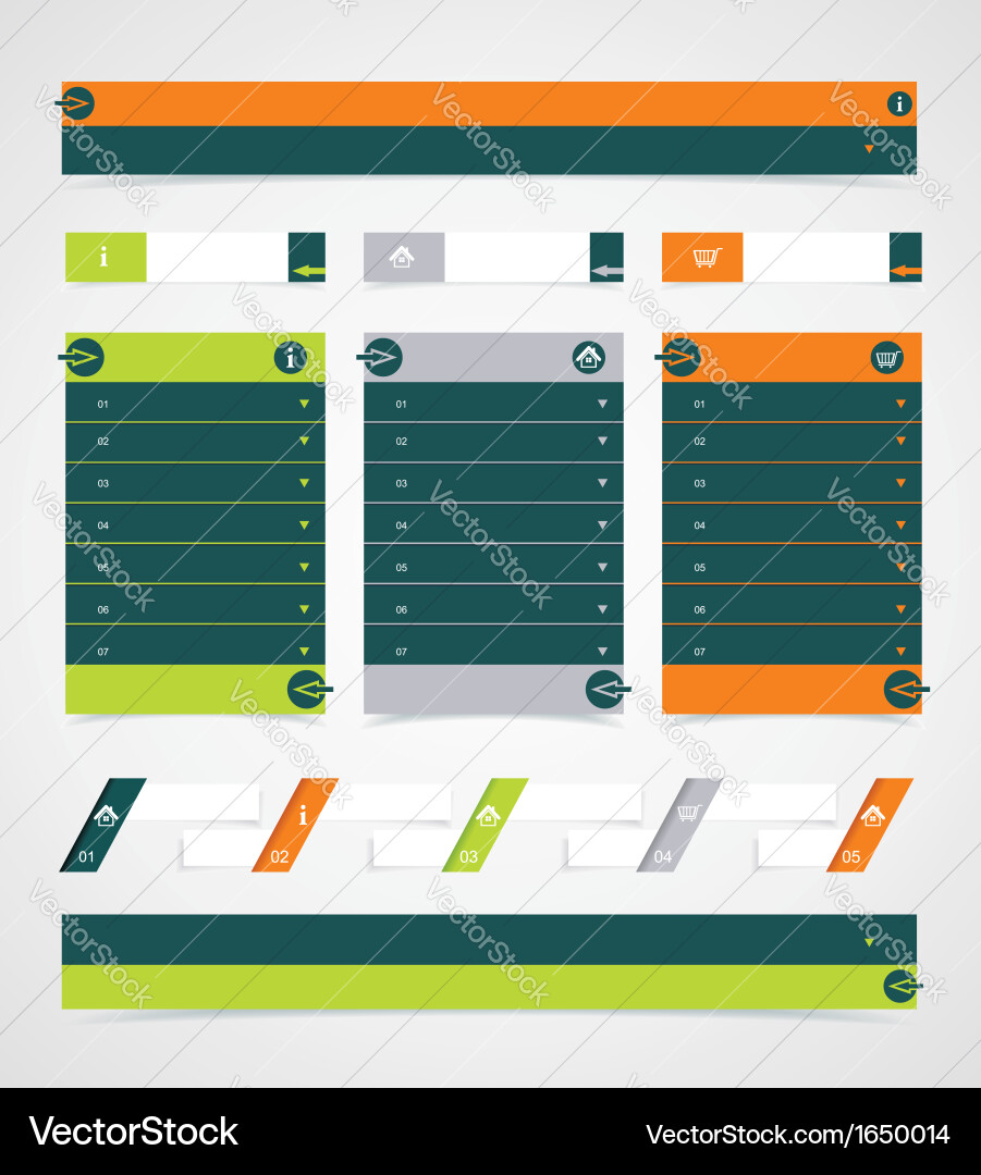 Web site design element vector image