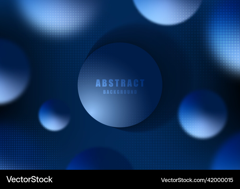 Abstract gradient blue circle template pattern Abstract gradient blue circle template pattern Vector Image