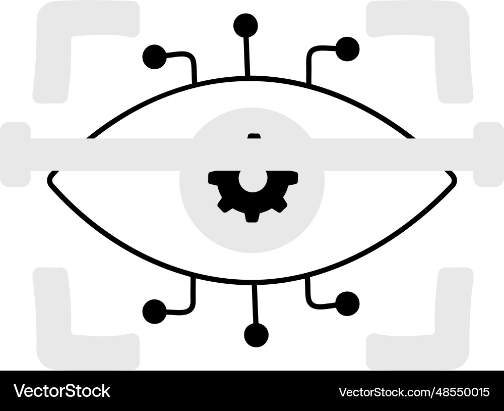 Ai scan Vector Image