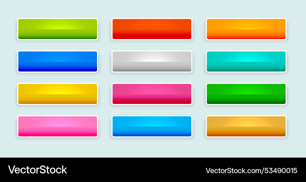 Colorful and shiny web app button sign vector image