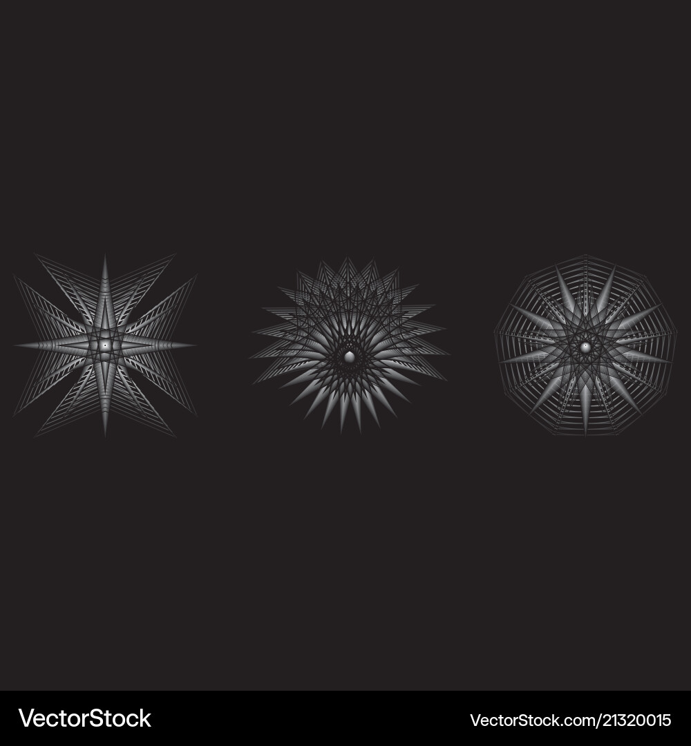 Cosmic object is a geometric fractal Vector Image
