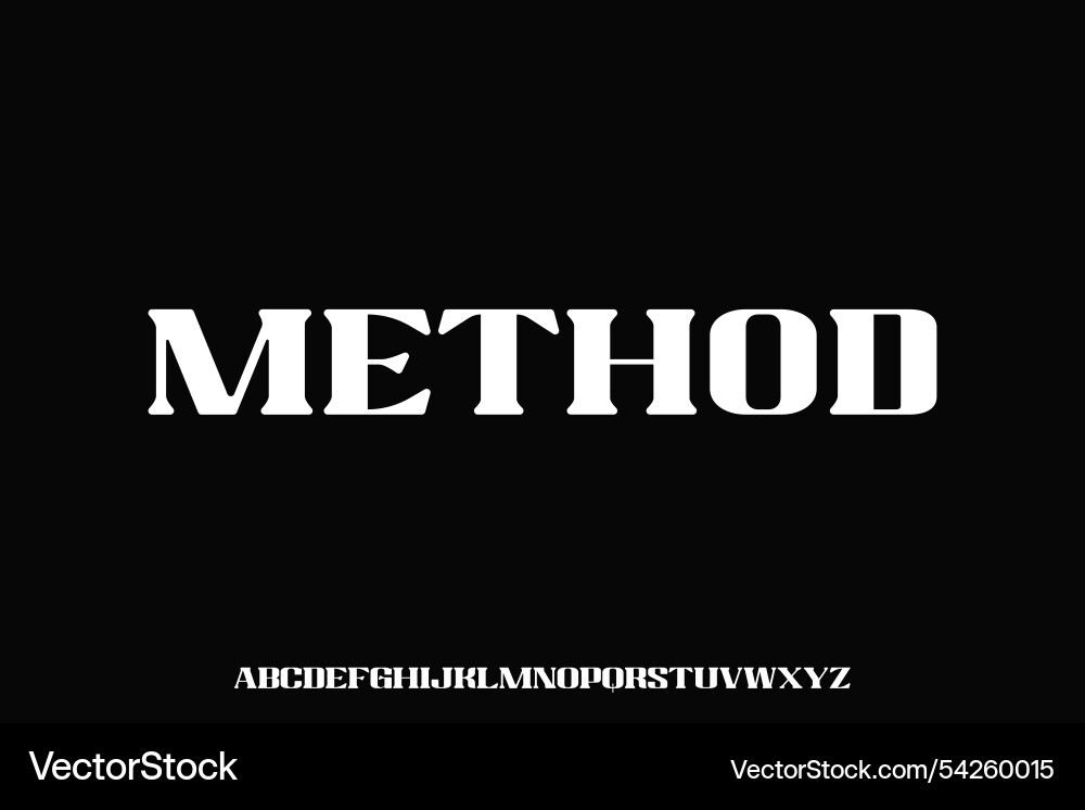 Display alphabet font design suitable vector image