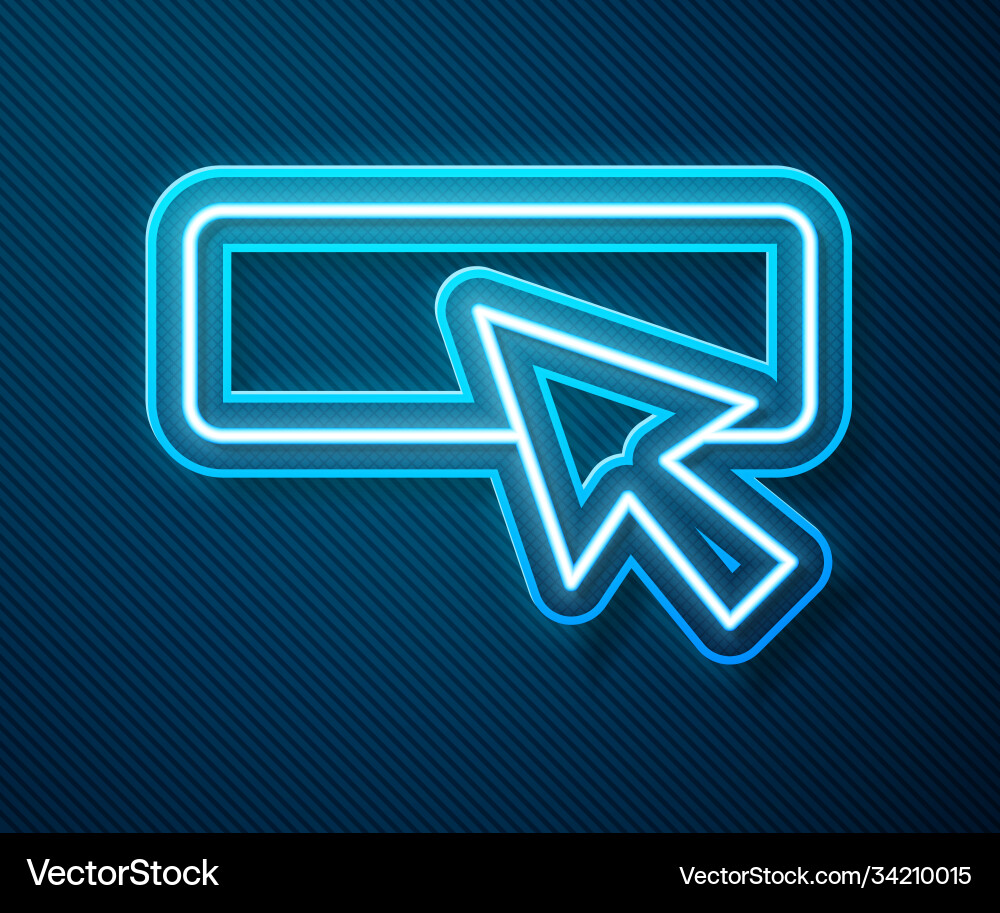 Glowing neon line ui or ux design icon isolated Glowing neon line ui or ux design icon isolated vector image