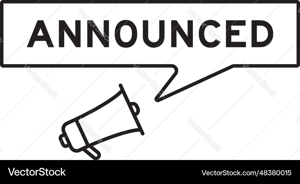Megaphone icon with speech bubble in word Vector Image