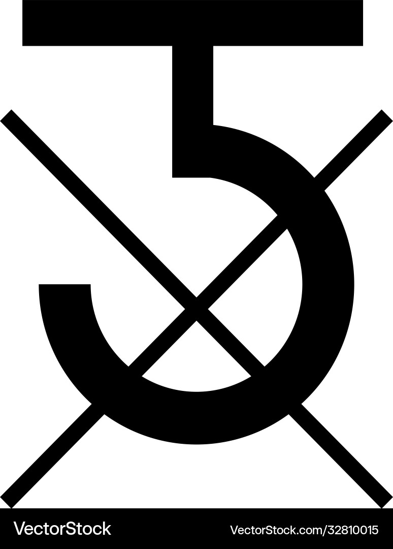 No Hooks - Caution Symbol vector image