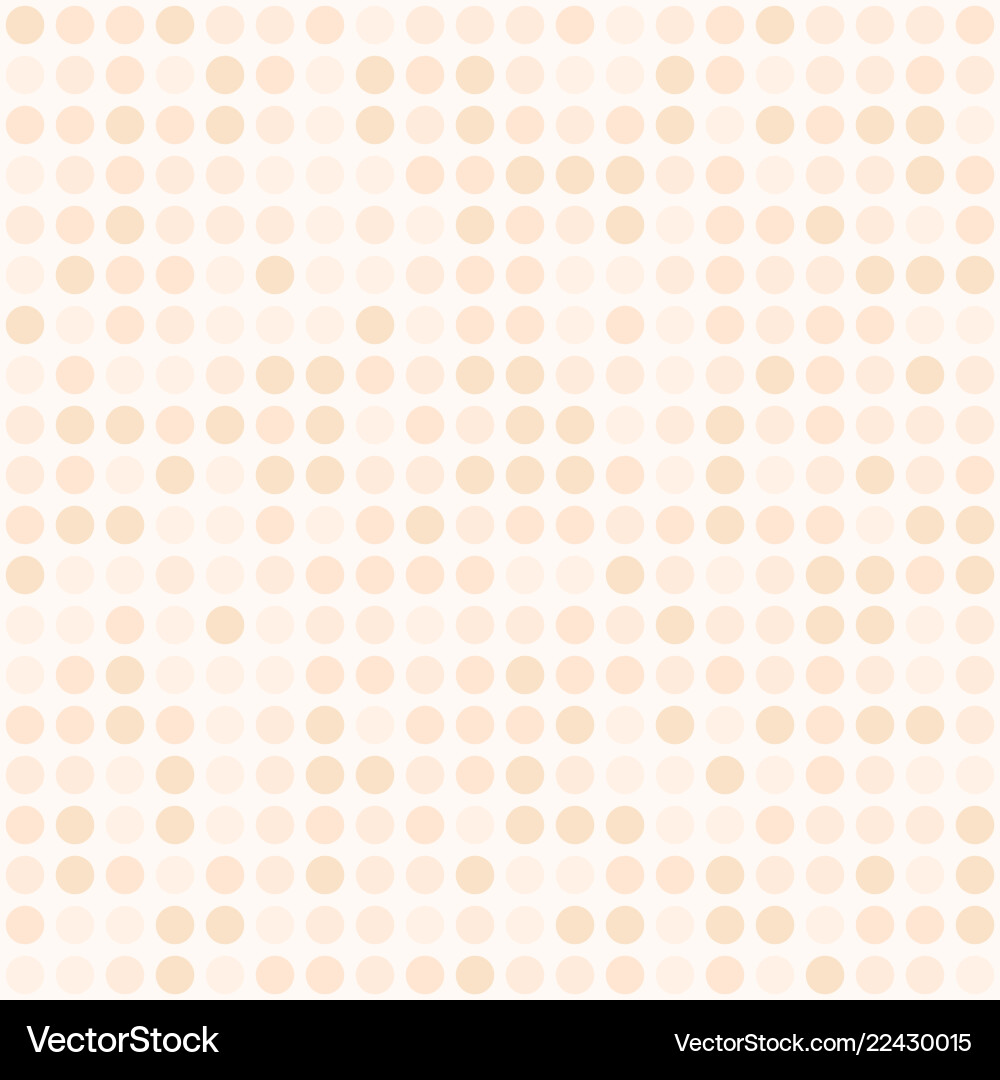Peach polka dot pattern seamless background Vector Image
