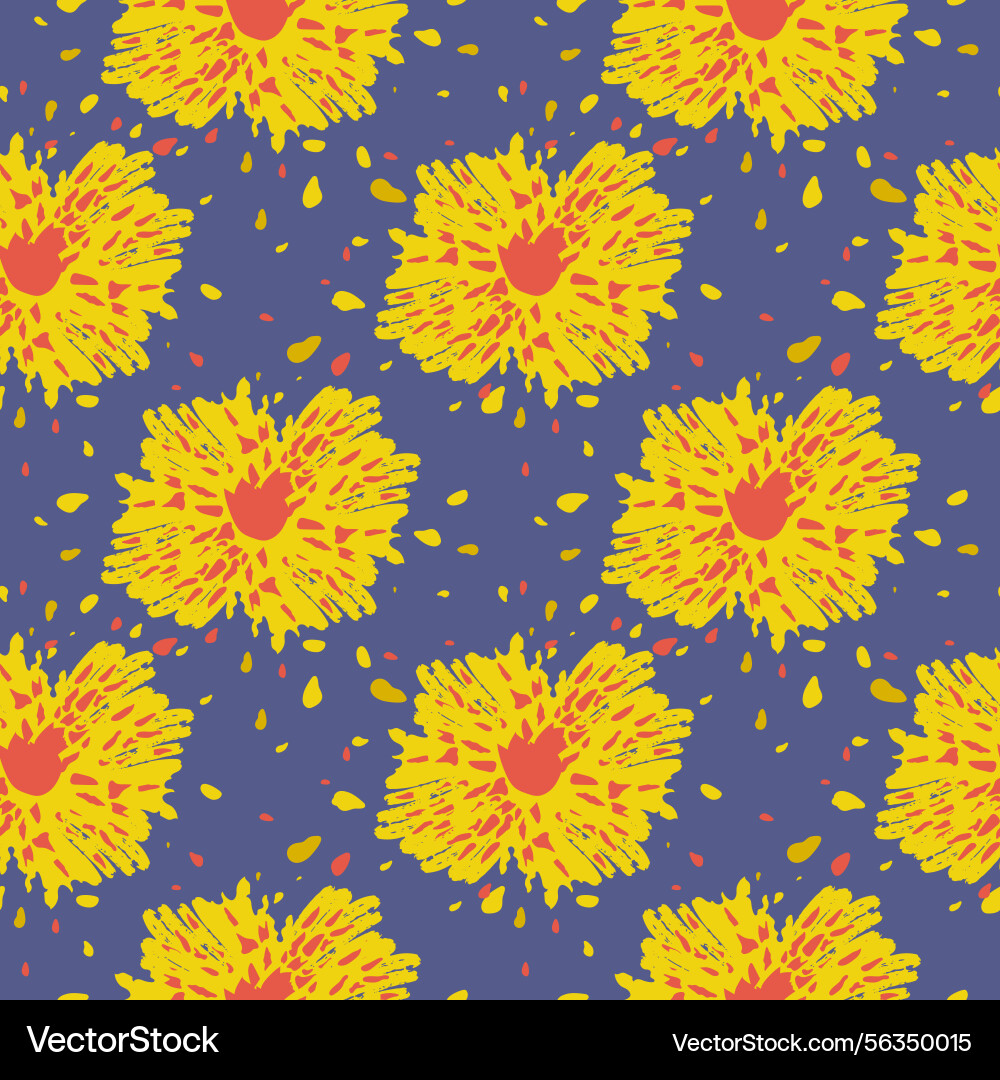 Seamless pattern of big bang theory in flat style Vector Image