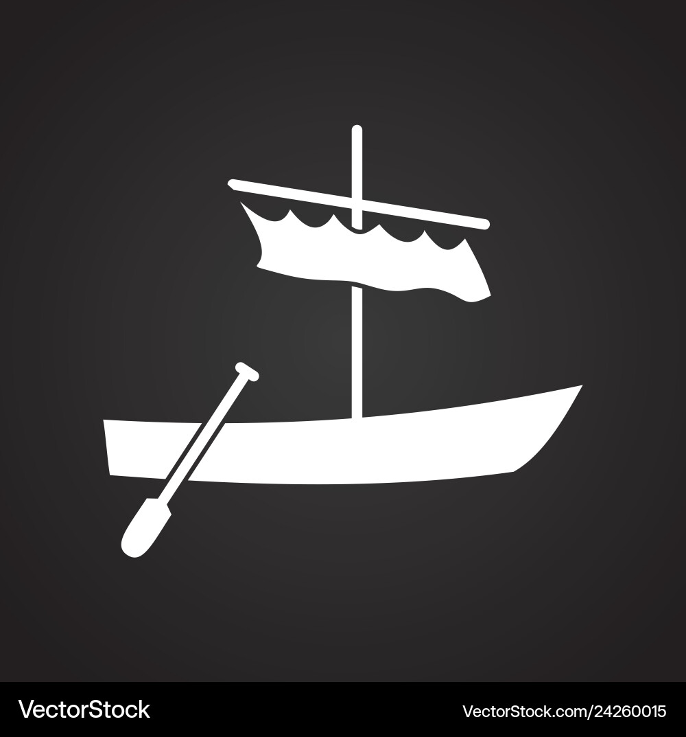 Ship icon on background for graphic and web design Vector Image