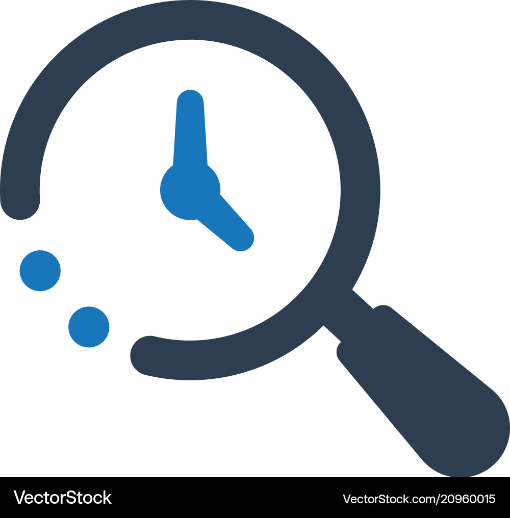 Time Series Chart Icon vector image
