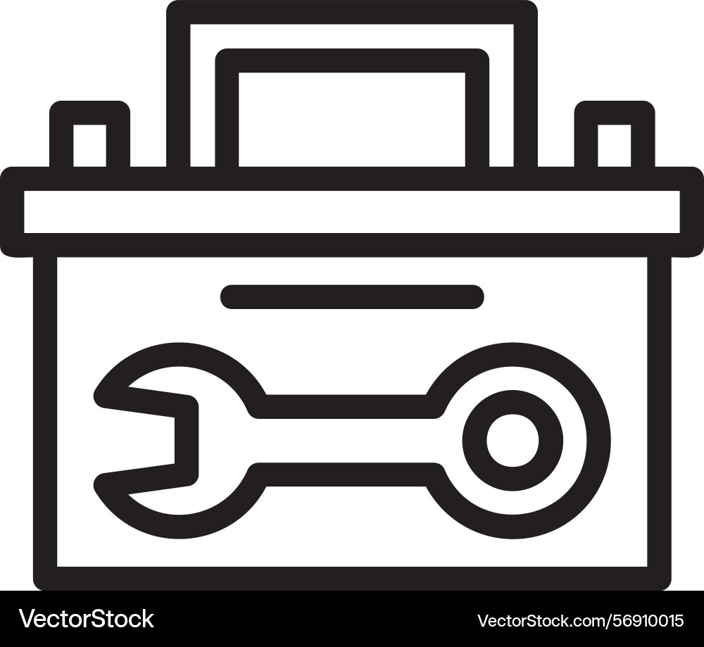 Toolbox linear style icon design Vector Image