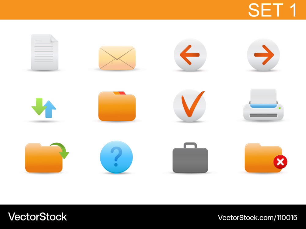 Web icons Vector Image