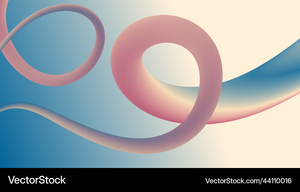 3d design with smooth gradient shapes 3d design with smooth gradient shapes vector image