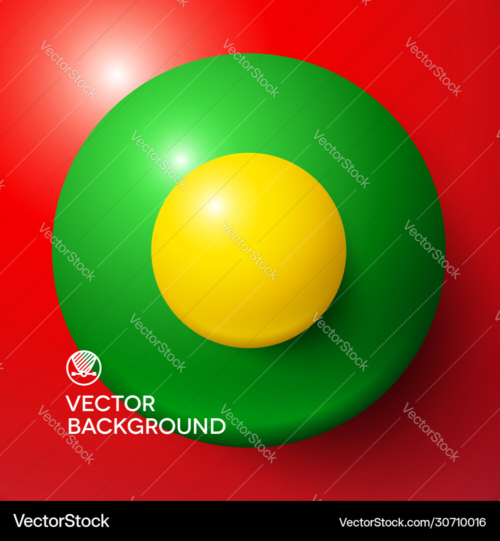 Abstract minimal frame with colorful balls Vector Image