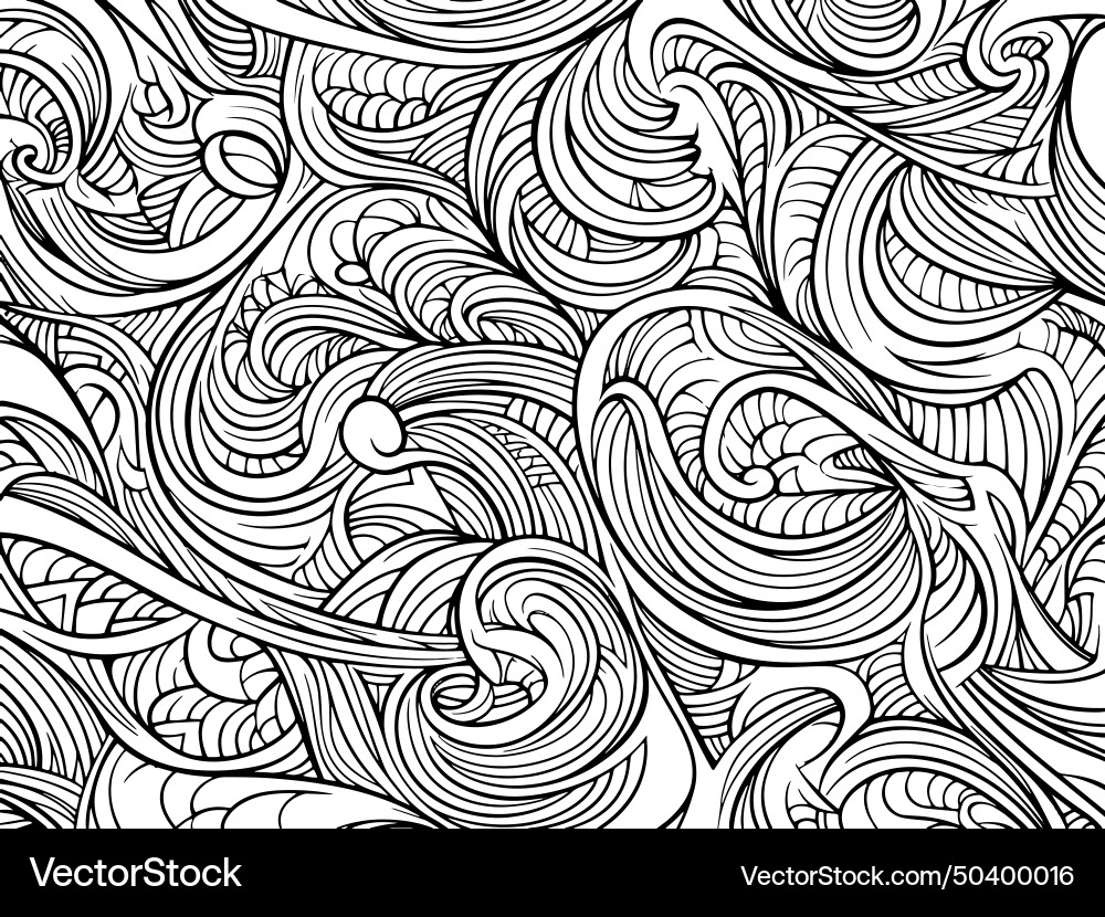 Boho pattern for background wave leaves Boho pattern for background wave leaves vector image