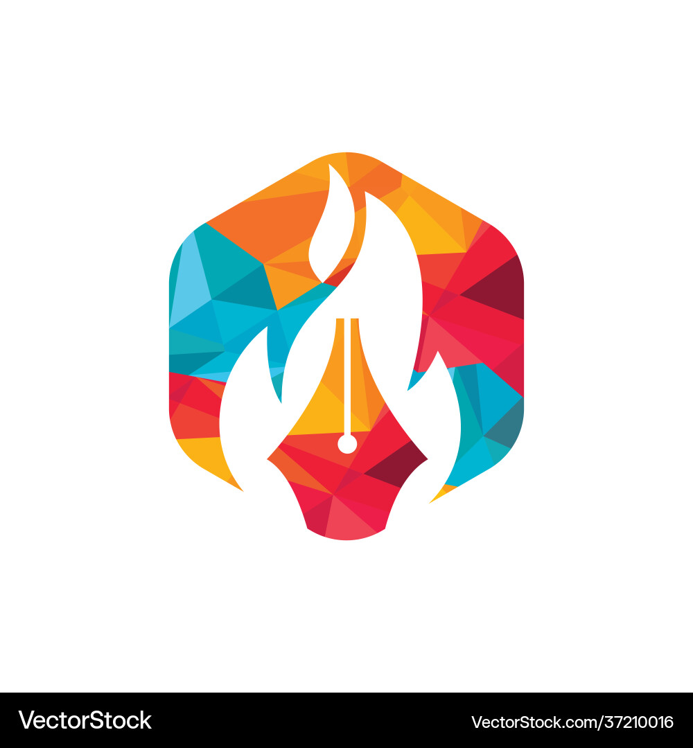 Brandstift Logo Design Konzept Brandstift Logo Design Konzept vektorbild