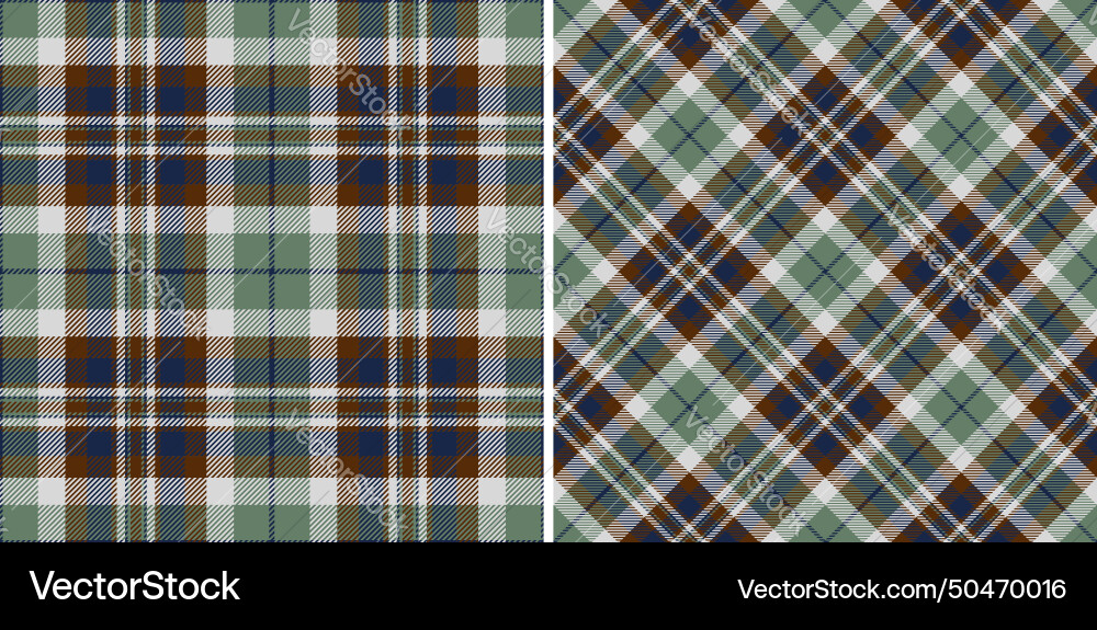 Fabric check of tartan pattern background Vector Image