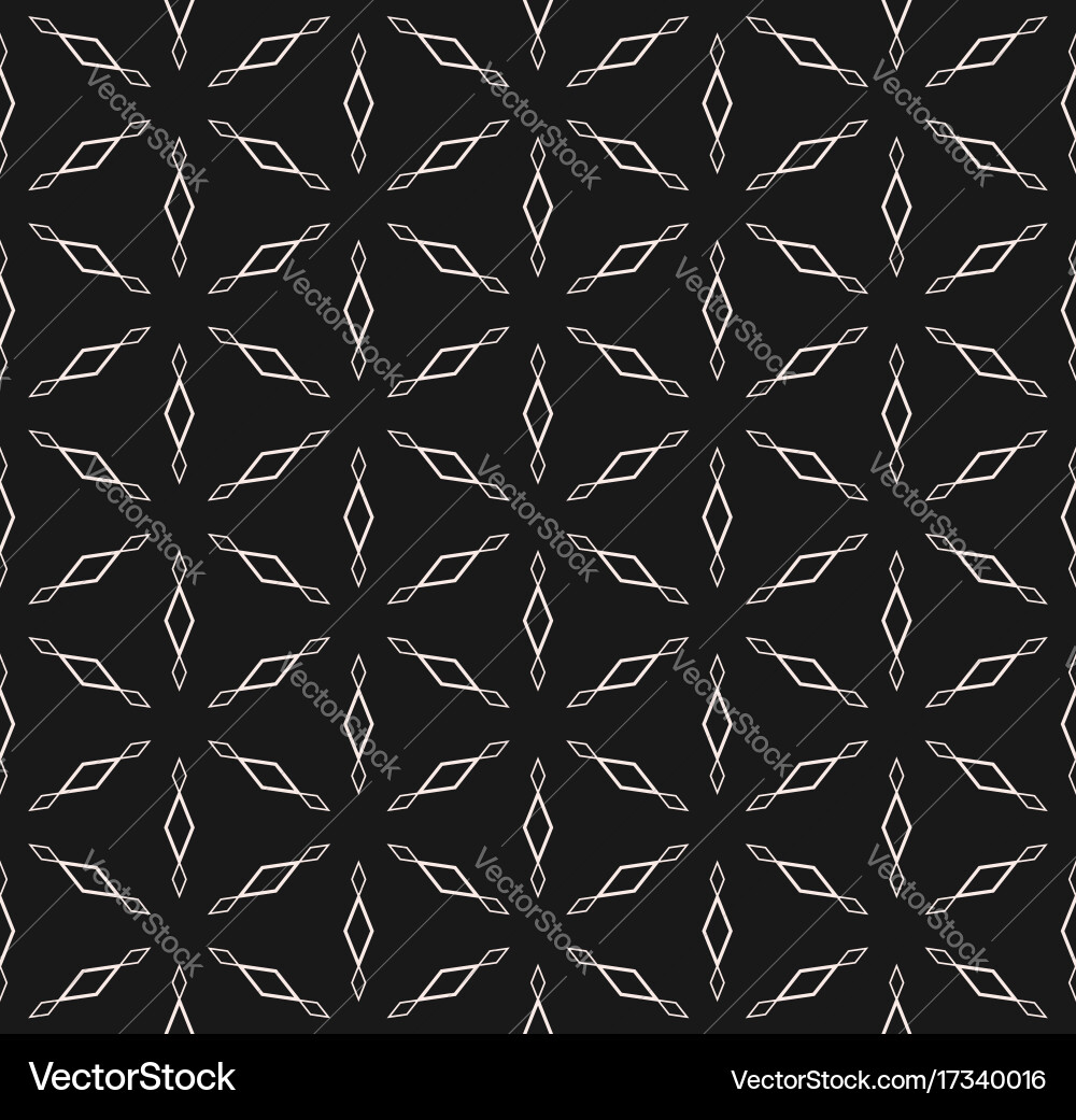 Seamless pattern rhombuses triangular grid vector image