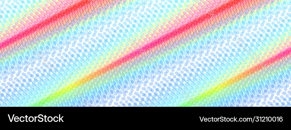 Wavy surface with dynamic effect molecular grid Vector Image