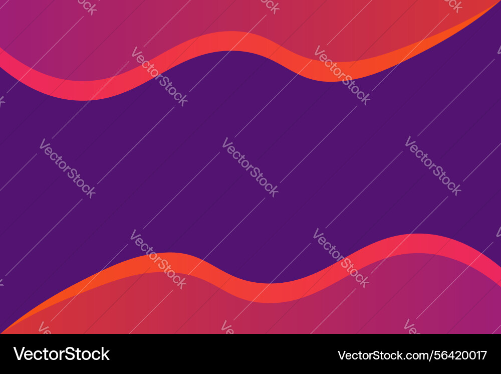 Abstract background with wavy gradient shapes vector image