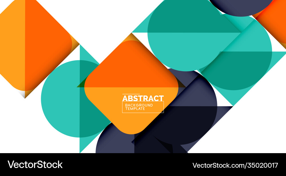 Clean minimal geometric abstract background Vector Image