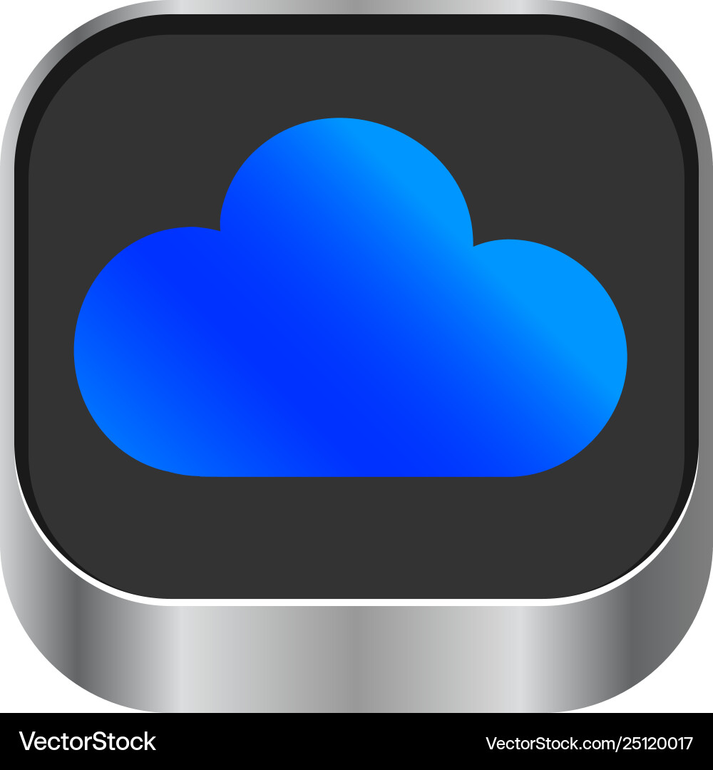 Cloud icon program Cloud icon program Vector Image
