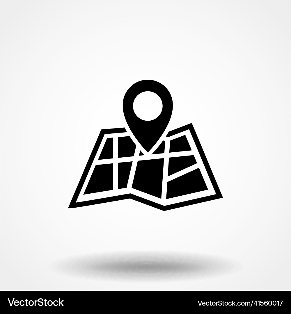 Map Pointer Icon - Location Marker vector image