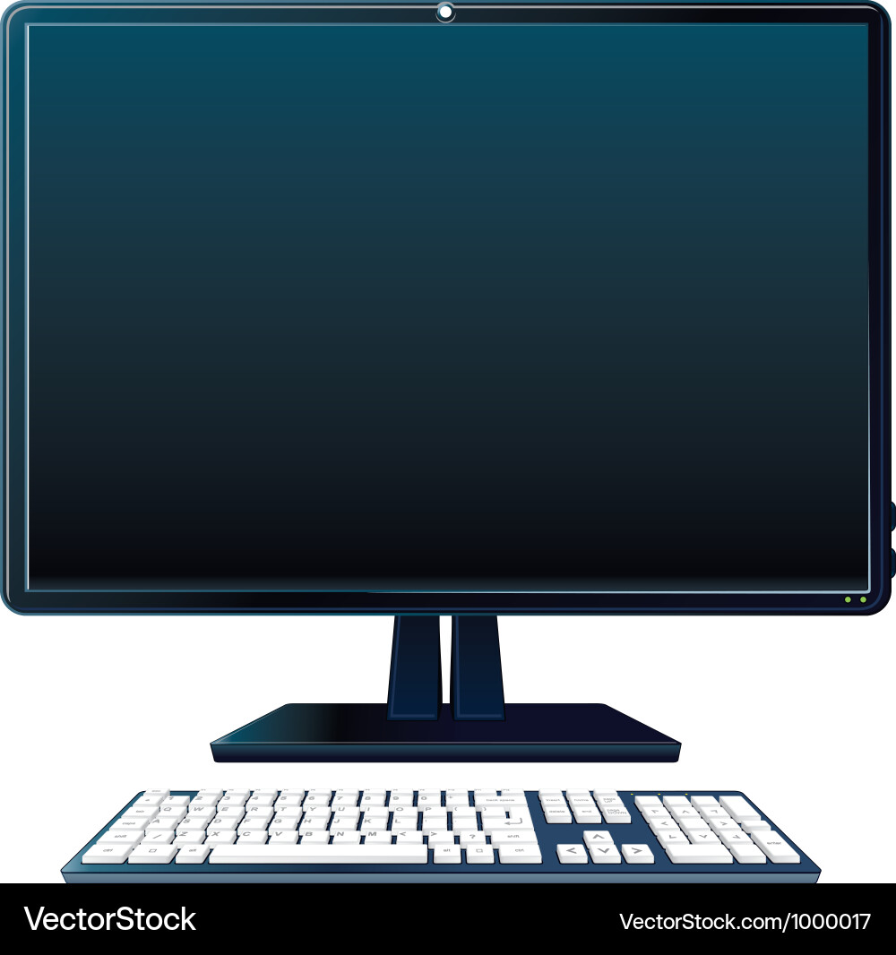 Modern Desktop Computer vector image