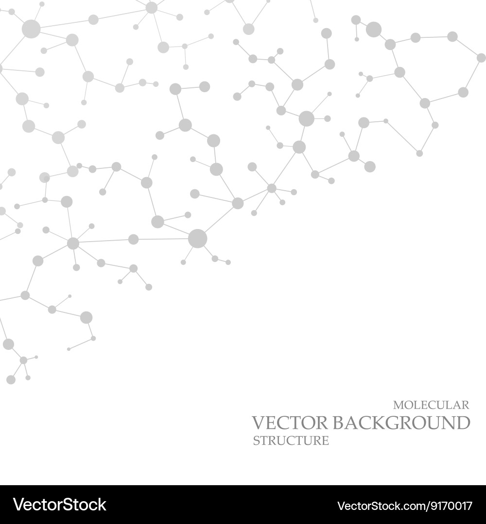 Structure molecule and communication dna atom Vector Image
