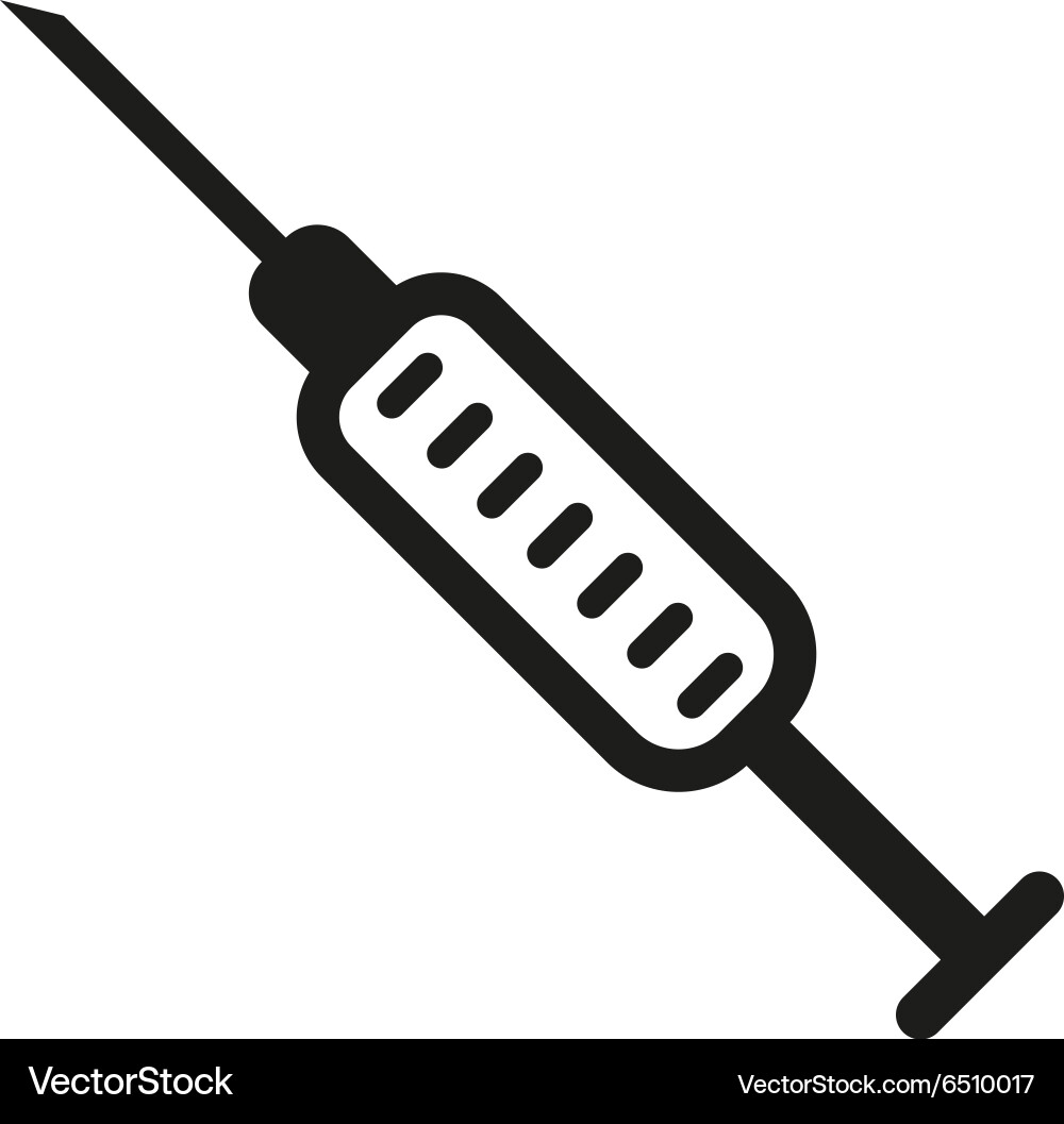 Syringe icon injector and hypodermic Vector Image
