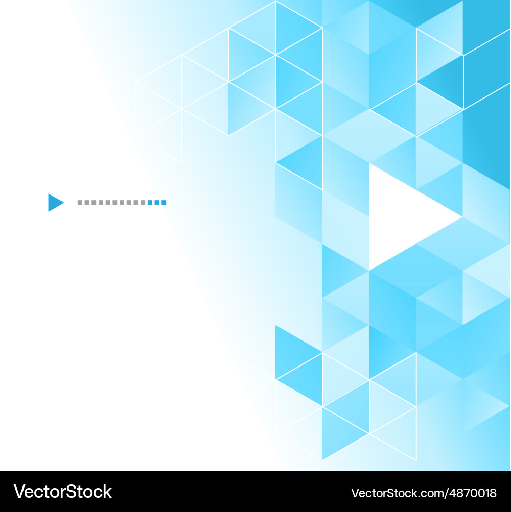 Abstract geometric background with triangle vector image