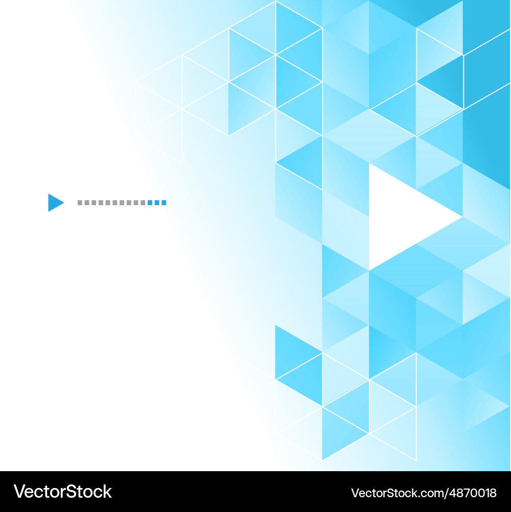 Abstract geometric background with triangle vector image