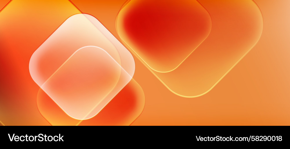 Abstract orange background overlapping rounded Abstract orange background overlapping rounded Vector Image