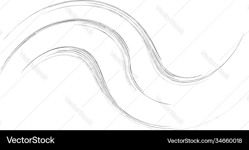 Curve rotated volute helix shape spiral swirl Curve rotated volute helix shape spiral swirl vector image