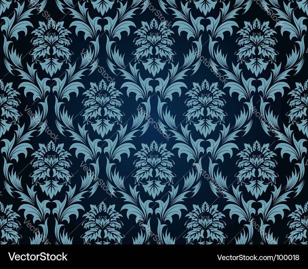 Damask pattern vector image