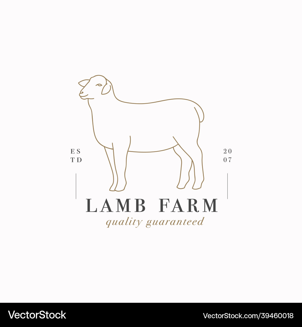 Design linear template logo or emblem Design linear template logo or emblem vector image
