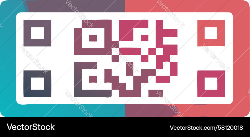 Digital QR Ticket for Event Access Vector Image