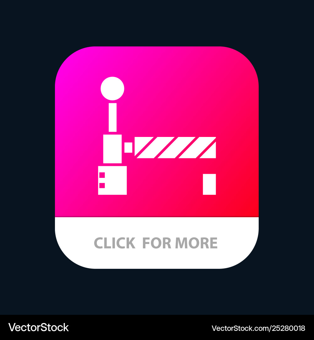 Flag train station mobile app button android Flag train station mobile app button android vector image