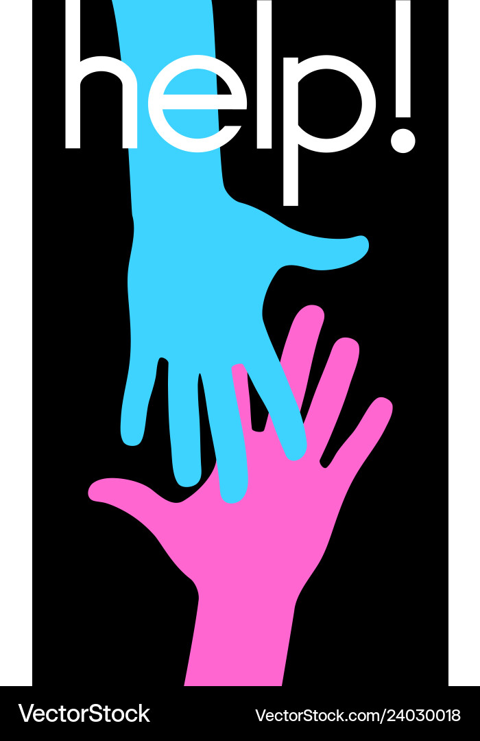 Help & Support Icon Background Vector Image